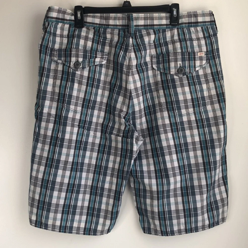 Levi’s cotton plaid shorts